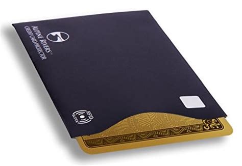 alpine rivers rfid credit card sleeve|rfid card shield sleeve.